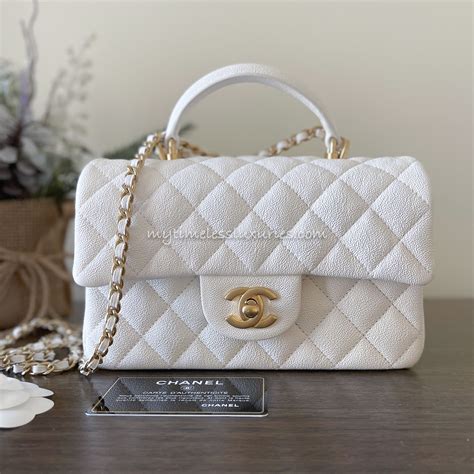 white chanel top handle bag|vintage chanel top handle bag.